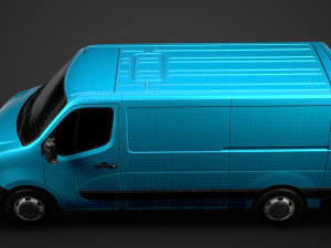 nissan nv 400 l2h1 van 2020 3D Model