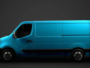 nissan nv 400 l2h1 van 2020 3D Model