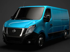 nissan nv 400 l2h1 van 2020 3D Model
