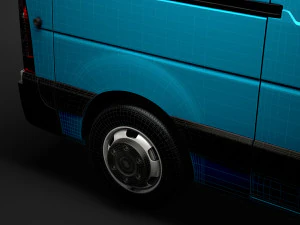 nissan nv 400 l2h1 van 2020 3D Model