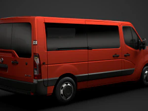 nissan nv 400 l2h1 windowvan 2020 3D Model