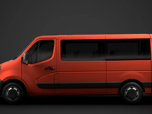 nissan nv 400 l2h1 windowvan 2020 3D Model