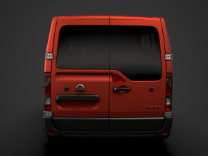 nissan nv 400 l2h1 windowvan 2020 3D Модель