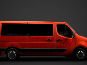 nissan nv 400 l2h1 windowvan 2020 3D Model