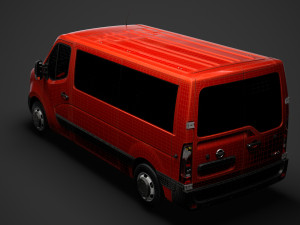 nissan nv 400 l2h1 windowvan 2020 3D Модель