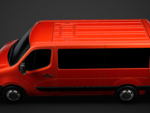 nissan nv 400 l2h1 windowvan 2020 3D Модель