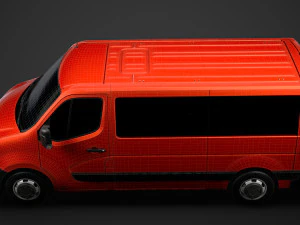 nissan nv 400 l2h1 windowvan 2020 3D Model