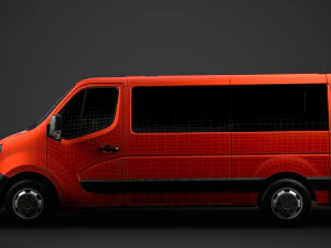 nissan nv 400 l2h1 windowvan 2020 3D Model