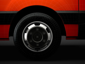 nissan nv 400 l2h1 windowvan 2020 3D Модель