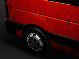 nissan nv 400 l2h1 windowvan 2020 3D Модель