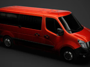 nissan nv 400 l2h1 windowvan 2020 3D Model