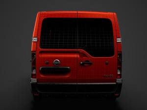 nissan nv 400 l2h1 windowvan 2020 3D Модель