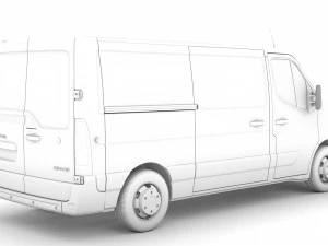 opel movano l2h1 van 2020 3D Model