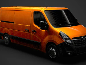 opel movano l2h1 van 2020 3D Model