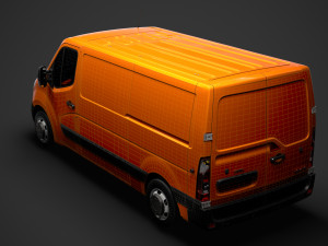 opel movano l2h1 van 2020 3D 모델