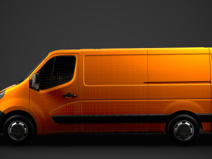 opel movano l2h1 van 2020 3D 모델