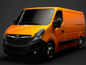 opel movano l2h1 van 2020 3D 모델