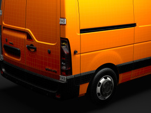 opel movano l2h1 van 2020 3D 모델