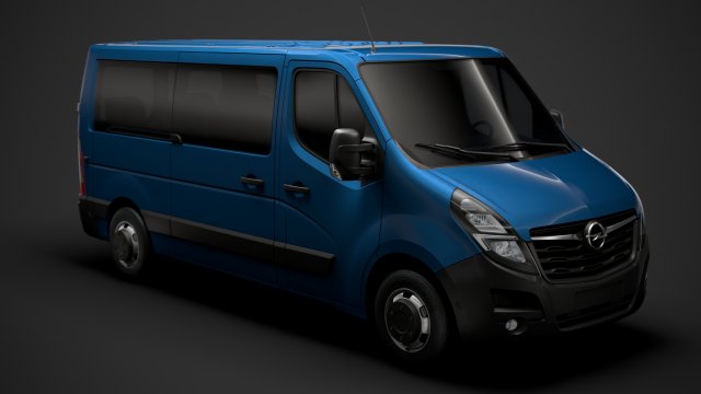 opel movano l2h1 windowvan 2020 3D Модель .c4d .max .obj .3ds .fbx .stl .blend 