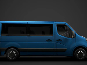 opel movano l2h1 windowvan 2020 Modelo 3D