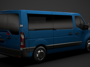 opel movano l2h1 windowvan 2020 3D Модель