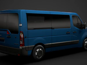 opel movano l2h1 windowvan 2020 Modelo 3D