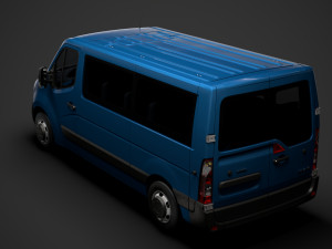 opel movano l2h1 windowvan 2020 3D Модель