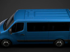 opel movano l2h1 windowvan 2020 Modelo 3D
