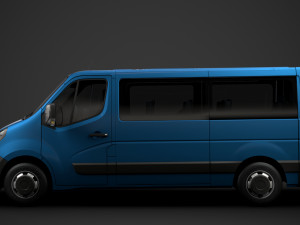 opel movano l2h1 windowvan 2020 3D Модель