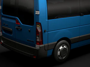 opel movano l2h1 windowvan 2020 Modelo 3D
