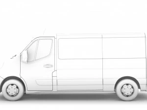 opel movano l2h1 windowvan 2020 Modelo 3D