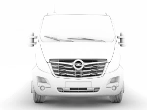 opel movano l2h1 windowvan 2020 Modelo 3D