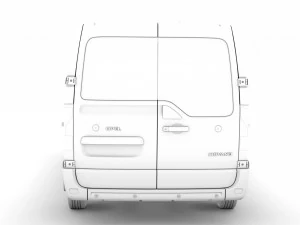 opel movano l2h1 windowvan 2020 Modelo 3D