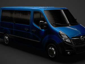 opel movano l2h1 windowvan 2020 3D Модель