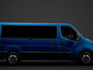 opel movano l2h1 windowvan 2020 3D Модель