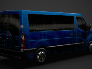 opel movano l2h1 windowvan 2020 3D Модель