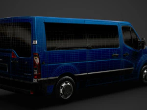opel movano l2h1 windowvan 2020 Modelo 3D