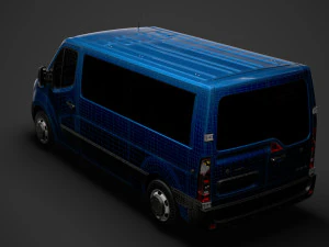 opel movano l2h1 windowvan 2020 Modelo 3D