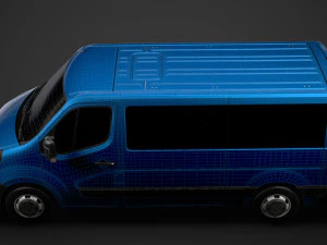 opel movano l2h1 windowvan 2020 Modelo 3D