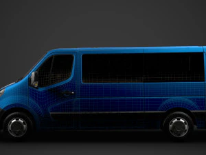 opel movano l2h1 windowvan 2020 Modelo 3D