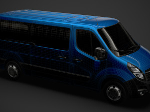 opel movano l2h1 windowvan 2020 3D Модель