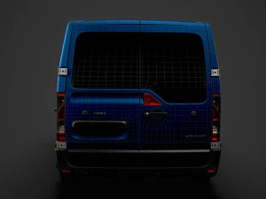 opel movano l2h1 windowvan 2020 Modelo 3D
