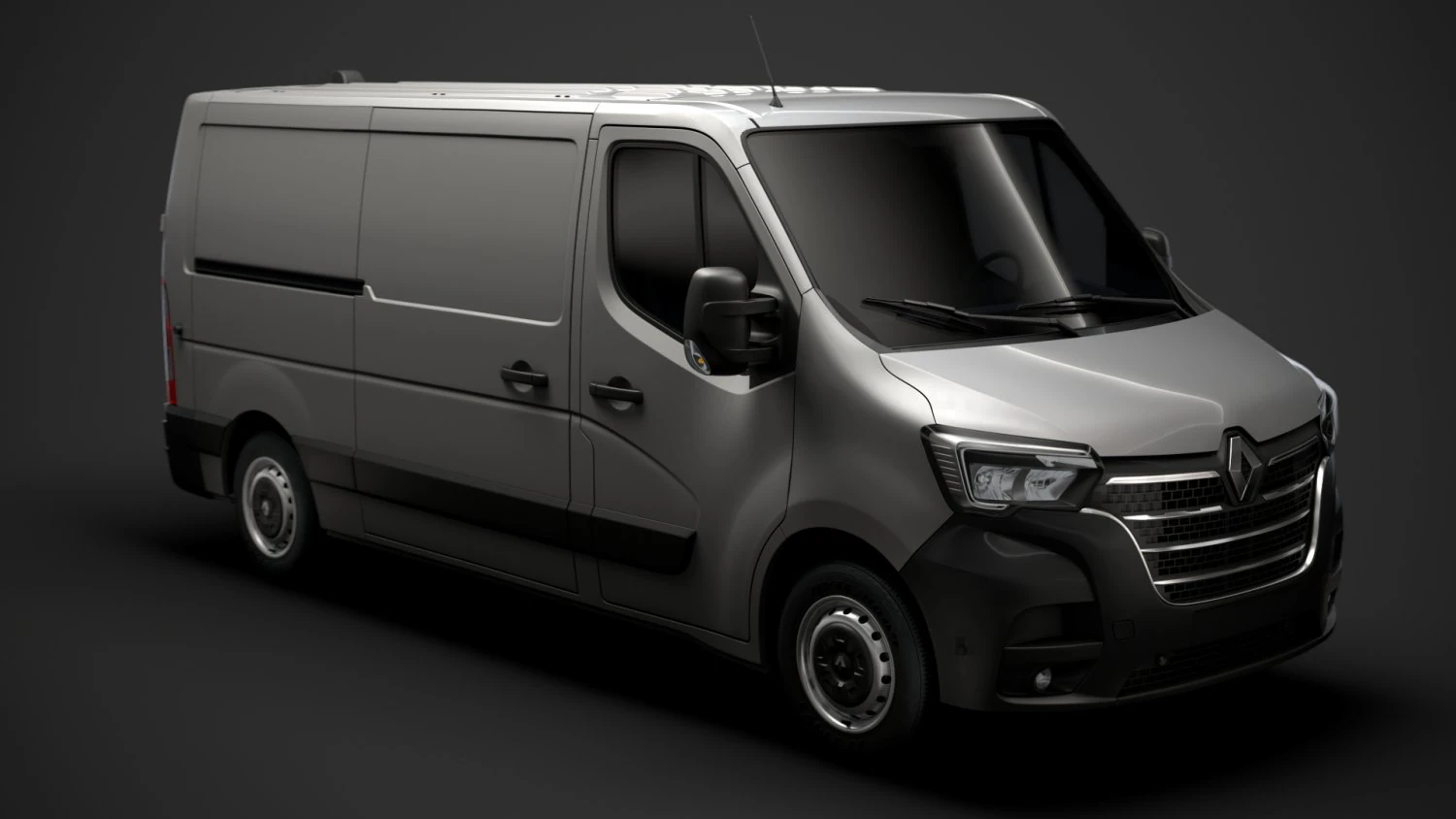 renault master l2h1 van 2020 3D Model .c4d .max .obj .3ds .fbx .stl .blend