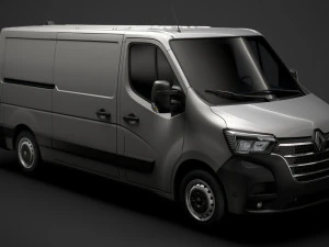 renault master l2h1 van 2020 3D Model