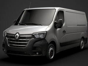 renault master l2h1 van 2020 3D Model