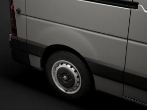 renault master l2h1 van 2020 3D Model