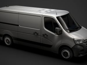 renault master l2h1 van 2020 3D Model