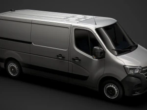 renault master l2h1 van 2020 3D Model