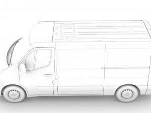 renault master l2h1 van 2020 3D Model