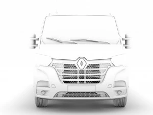renault master l2h1 van 2020 3D Model